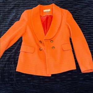 Helene Berman Vibrant Orange Blazer